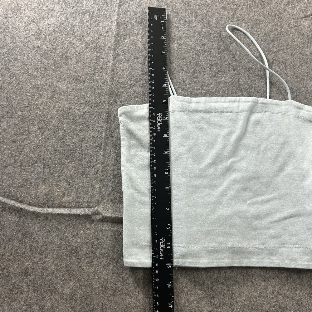 American Eagle Tank Top Womens Small Cropped Spaghetti Strap Pale Blue - Picture 5 of 7